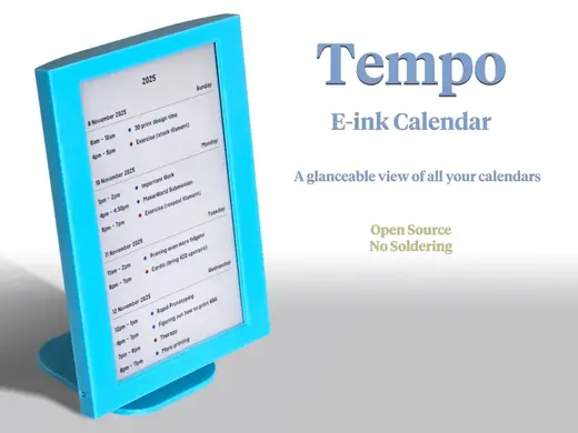 Tempo E-Ink Calendar