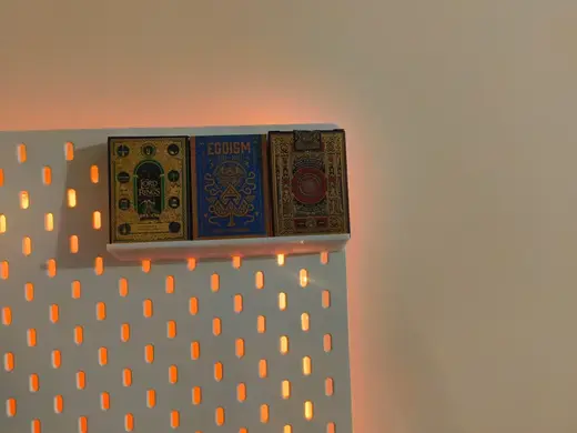 Ikea Skadis Pegboard Card Deck Display Shelf