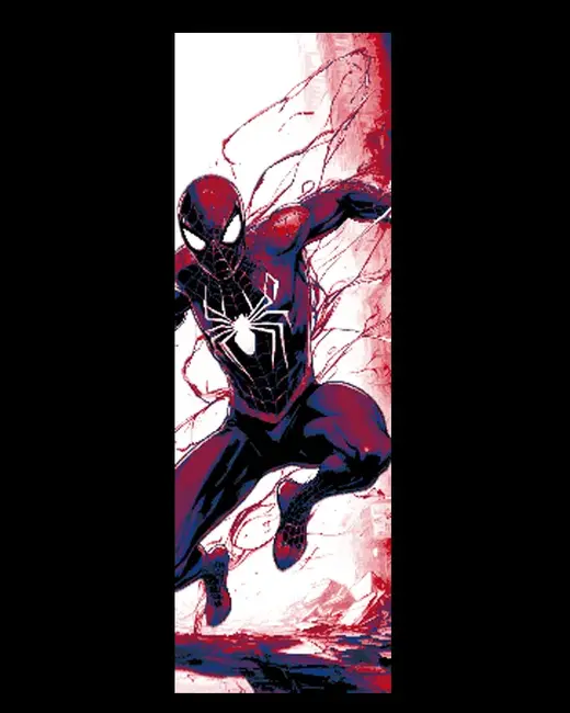 Fan Art Sketch of Spiderman as a Bookmark
