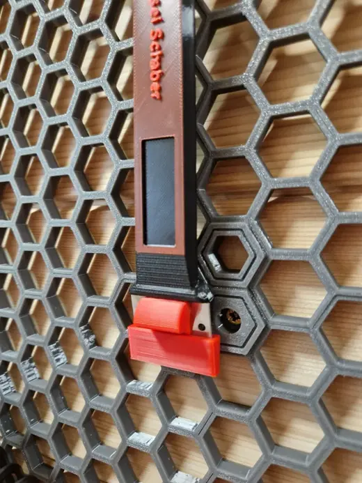 bambu scraper holder - honeycomb storage wall -HSW