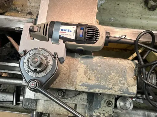 Dremel holder for multifix lathe