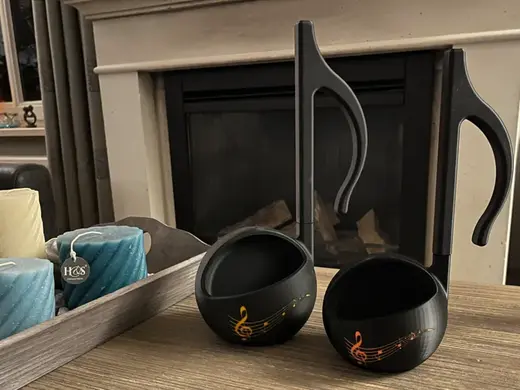 Music Lover's CandyDish & NutBowl, Detachable Flag