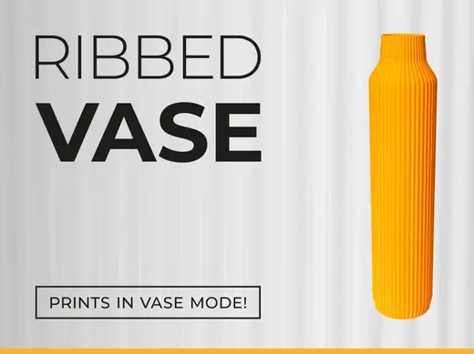 Ribbed Vase - prints in vase mode!