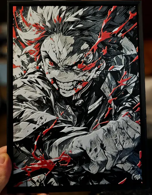 Tanjiro Kamado - Demon Slayer (HueForge)