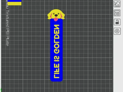 Dog Themed Bookmark "Life is Golden"
