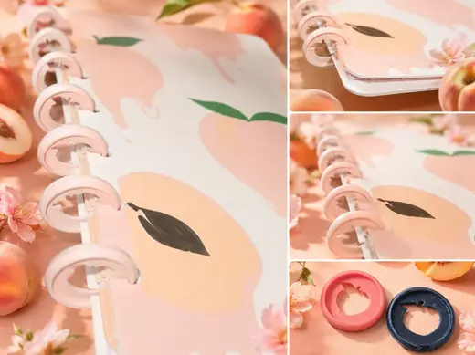 Peach Discbound Ring (supports needed)