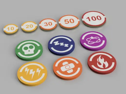 Pokemon TCG markers / tokens