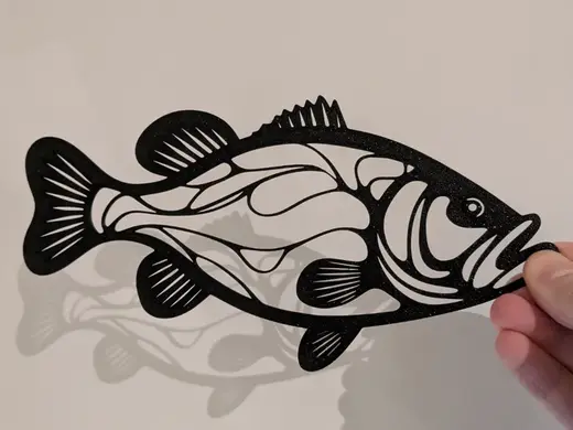 Bass Fishing Art Fish 2D Art