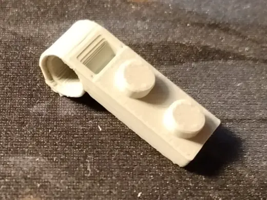 1x2 flat with Pin Hole on End 3172