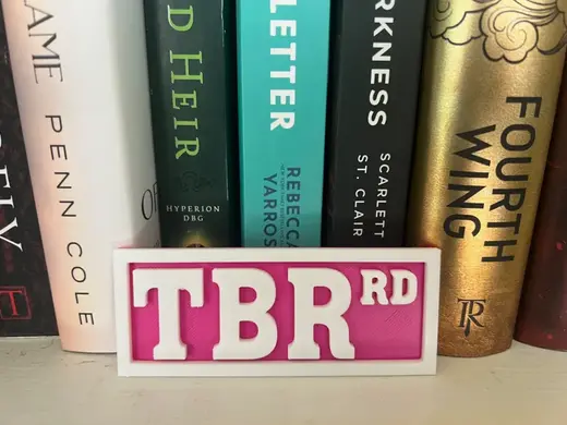 Bookshelf Sign – TBR Rd – Street Sign