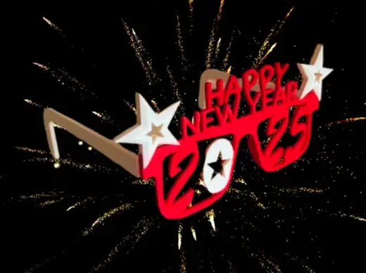 2025 New Year Glasses