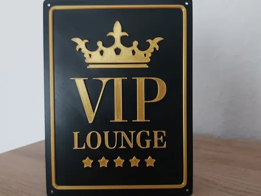 VIP Lounge Schild