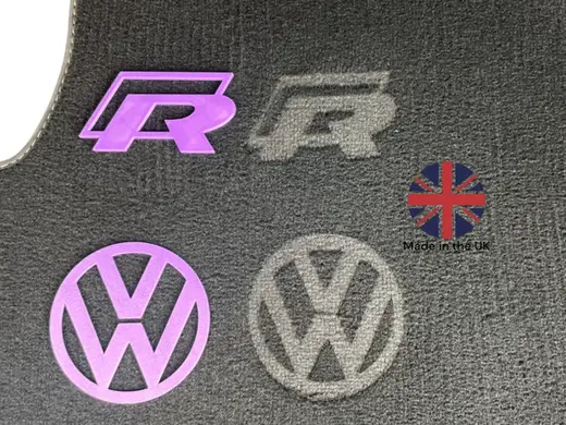 Volkswagen R Carpet detailing stencils
