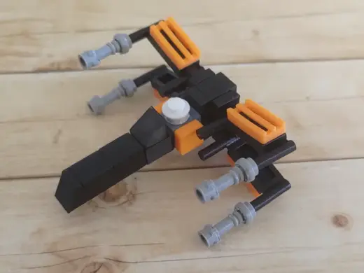 Star Wars Brick Poe X-wing TRUXWING-2 Coloured