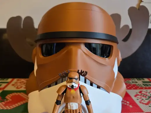 Holiday Reindeer Stormtrooper Helmet