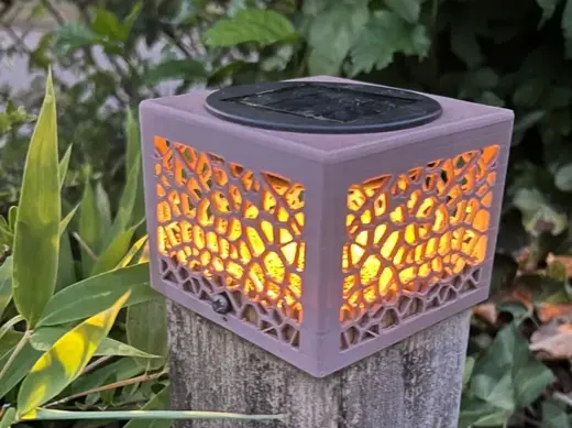 Zaunkappe, Solarlampe für Zaunpfosten 85mm x85mm