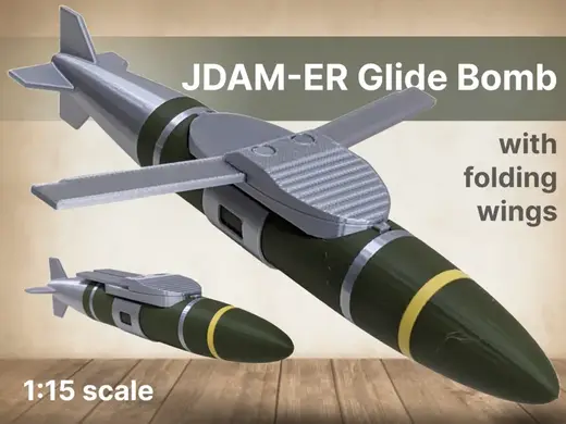JDAM-ER Glide Bomb with Folding Wings | Snap Fit