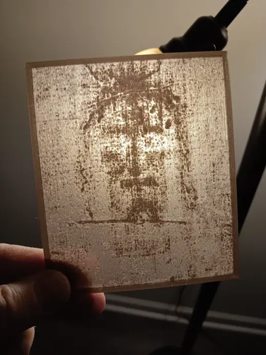 HueForge: Shroud of Turin Face Lithopane