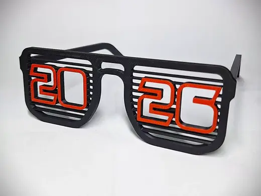 NO AMS - New Year Glasses 2026 - Old version mount