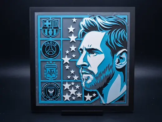 Messi Tribute - Hueforge 4 Colour