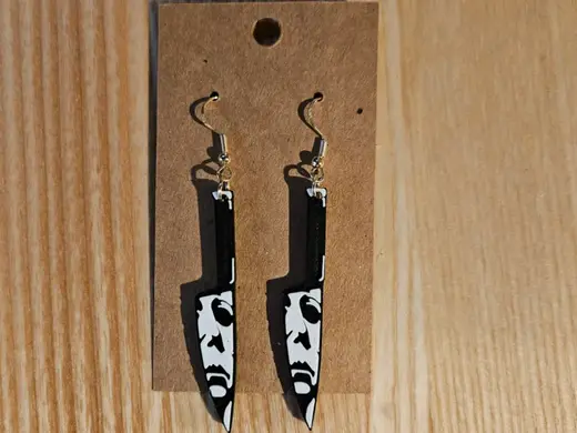 Horror Knives earrings aka assassin knives