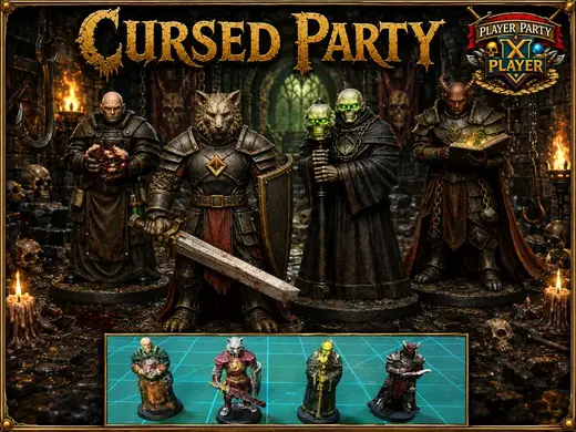 Cursed Party: DnD D&D Pathfinder Mini