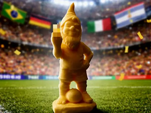 Rude Football Gnome The One Shoe Legend
