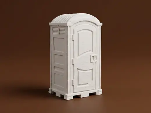 Miniature Portable Toilet Model