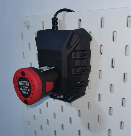 IKEA Skadis charger holder Parkside 12V
