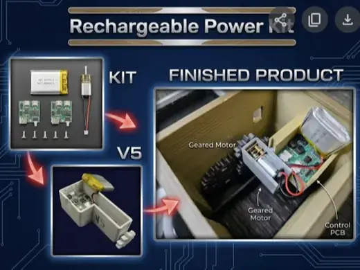 Rechargeable Power Kit - Universal Fit Housing
