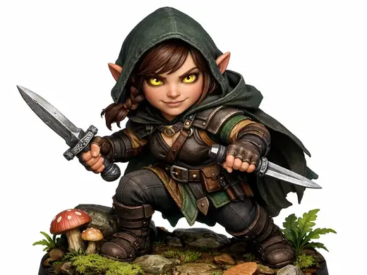 Flourish - Forest Gnome Rogue