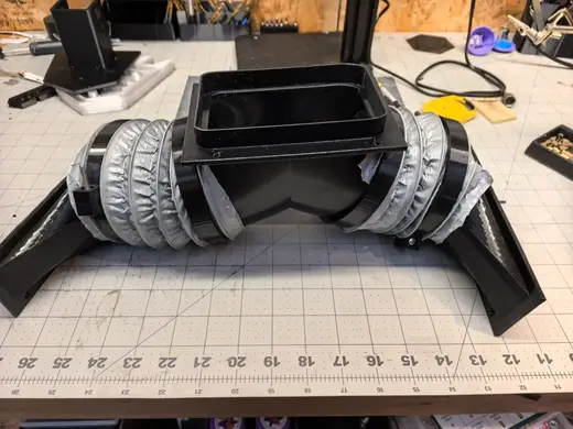 RV AC diverter duct