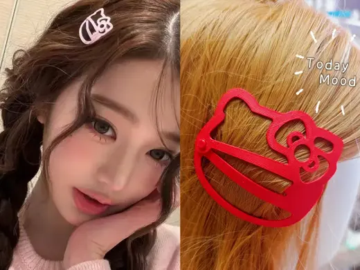 Hello Kitty kitty猫k t猫发夹超快速打印