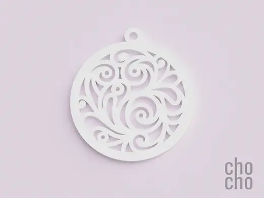 Flowers Christmas Ornament XI