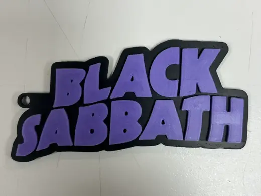 Black Sabbath Keychain - No AMS Required