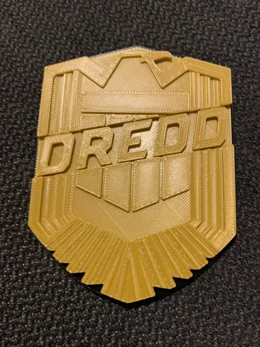 Judge Dredd badge 2012 movie badge