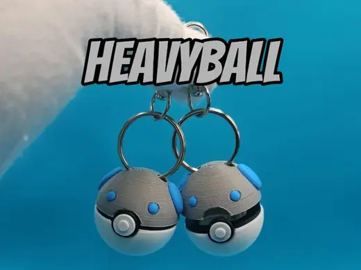 Heavy Ball Fidget Clicker Keychain