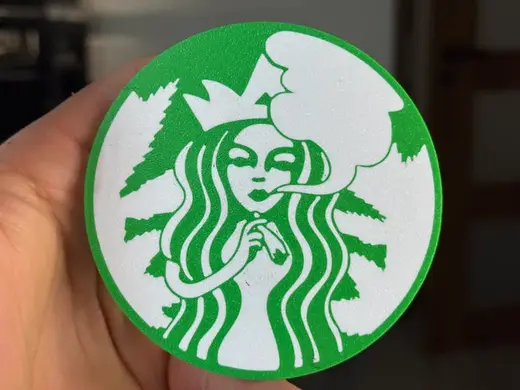 Starbucks Weed coaster