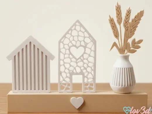 Minimalist Home Houses & Vase Display Stand