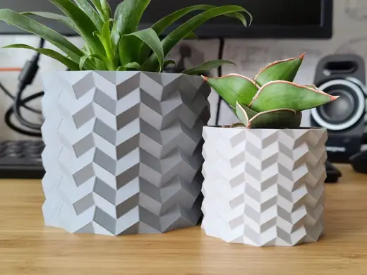 Geometric Origami Plant pot Planter - Vase mode