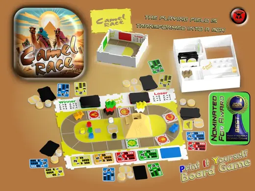 Camel Race a crazy and exciting P.I.Y. board game