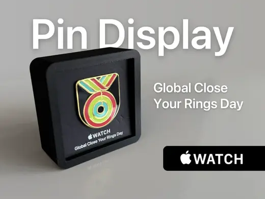 Apple Watch Close Your Rings Day Pin Display