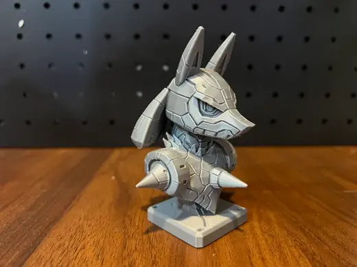 Mecha Pokemon Series: Lucario Bust