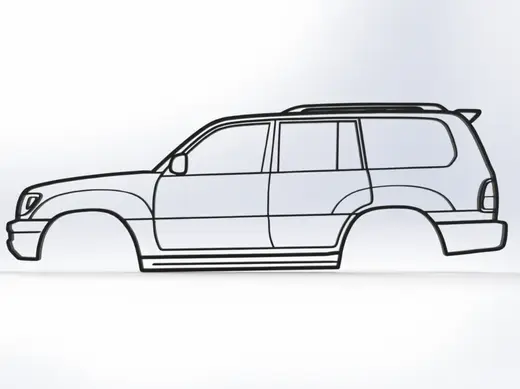 Lexus LX470 Wall Art