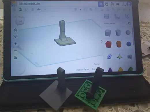 Legos butterfly piston light