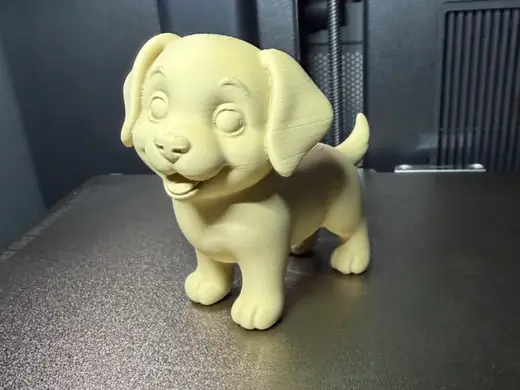Happy Puppy Figurine - Easy print
