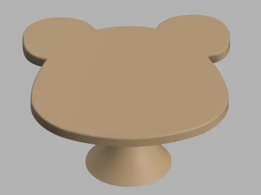 Teddy Bear Silhouette Cake Stand