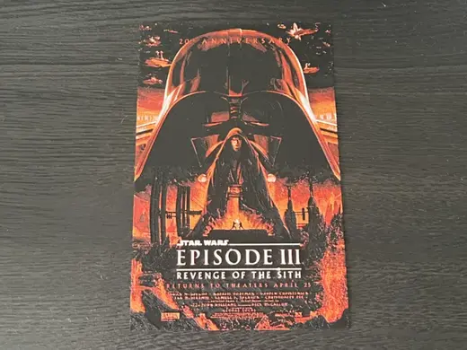 Star Wars EP3 (ROTS) 20th Anniversary Movie Poster