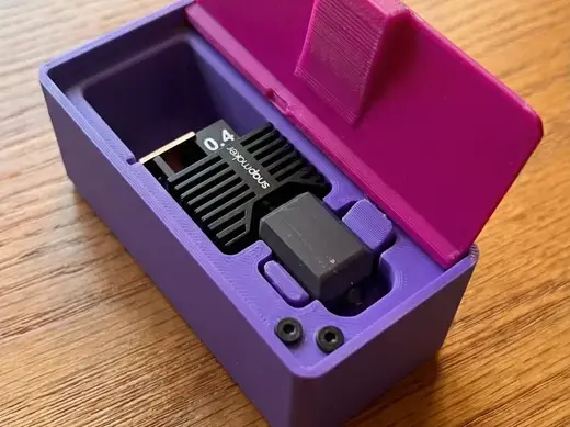 Snapmaker U1 gridfinity box –Remix with Secure Lid
