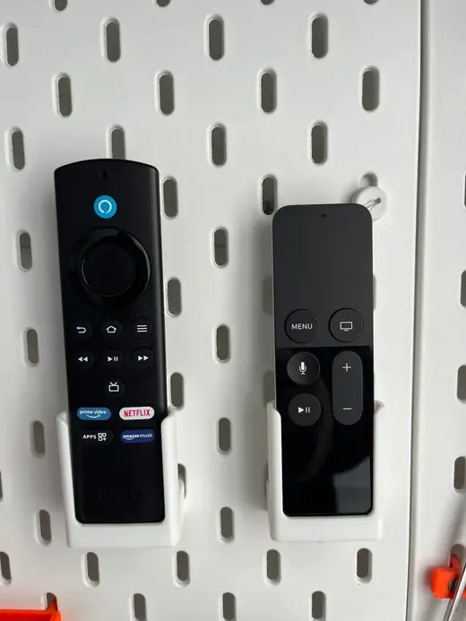 Ikea skadis remote holder